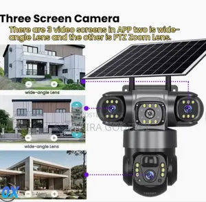 Trimple Lens Solar Security Camera
