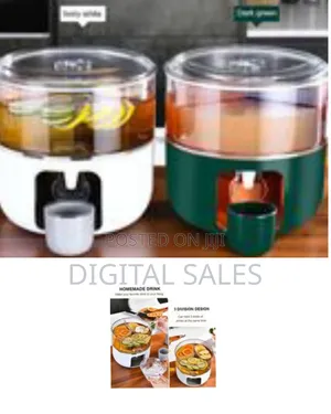 3 Grids Rotating Cold Water Kettle, 360° Rotating Beverage Dispenser,