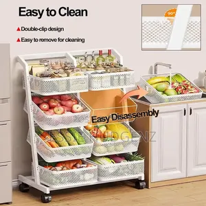 Kitchen Storage Rack -white
