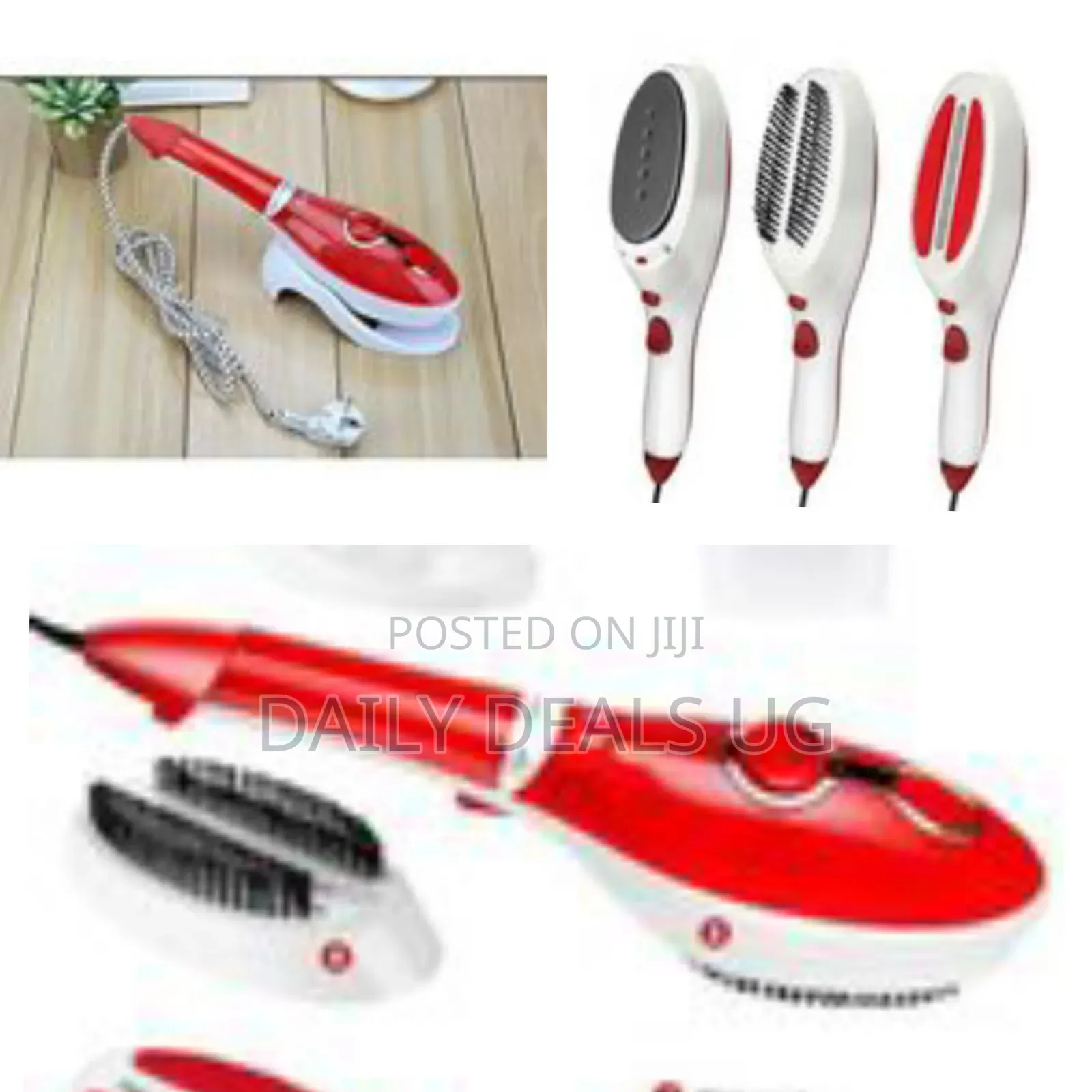 Steam Ironing Brush - Red,White