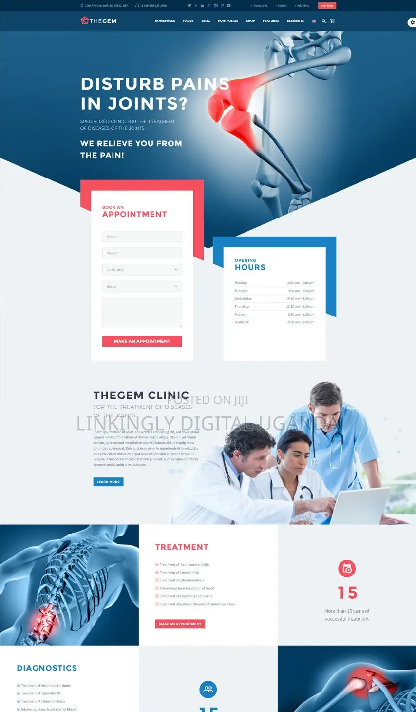 Innovative Solutions for Clinic/Hospital Website Development