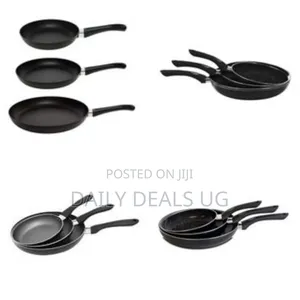 3 Pieces of 20/24/28 Cm Non-Stick Fry Pan Set, Free of Pfoa, Lead