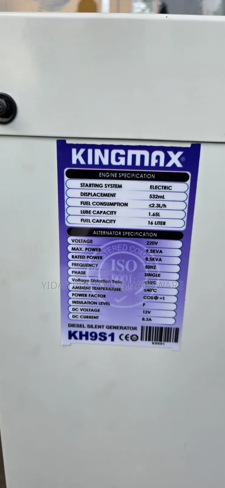 Generator Kingmax 9kva