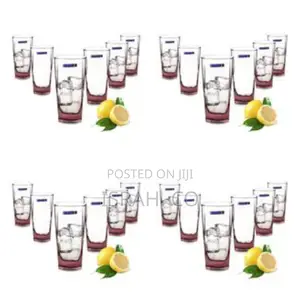 Luminarc 6 Piece of Water Juice Glasses Cups