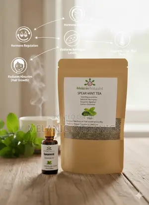 Organic Spearmint Tea, Healthy Refreshing