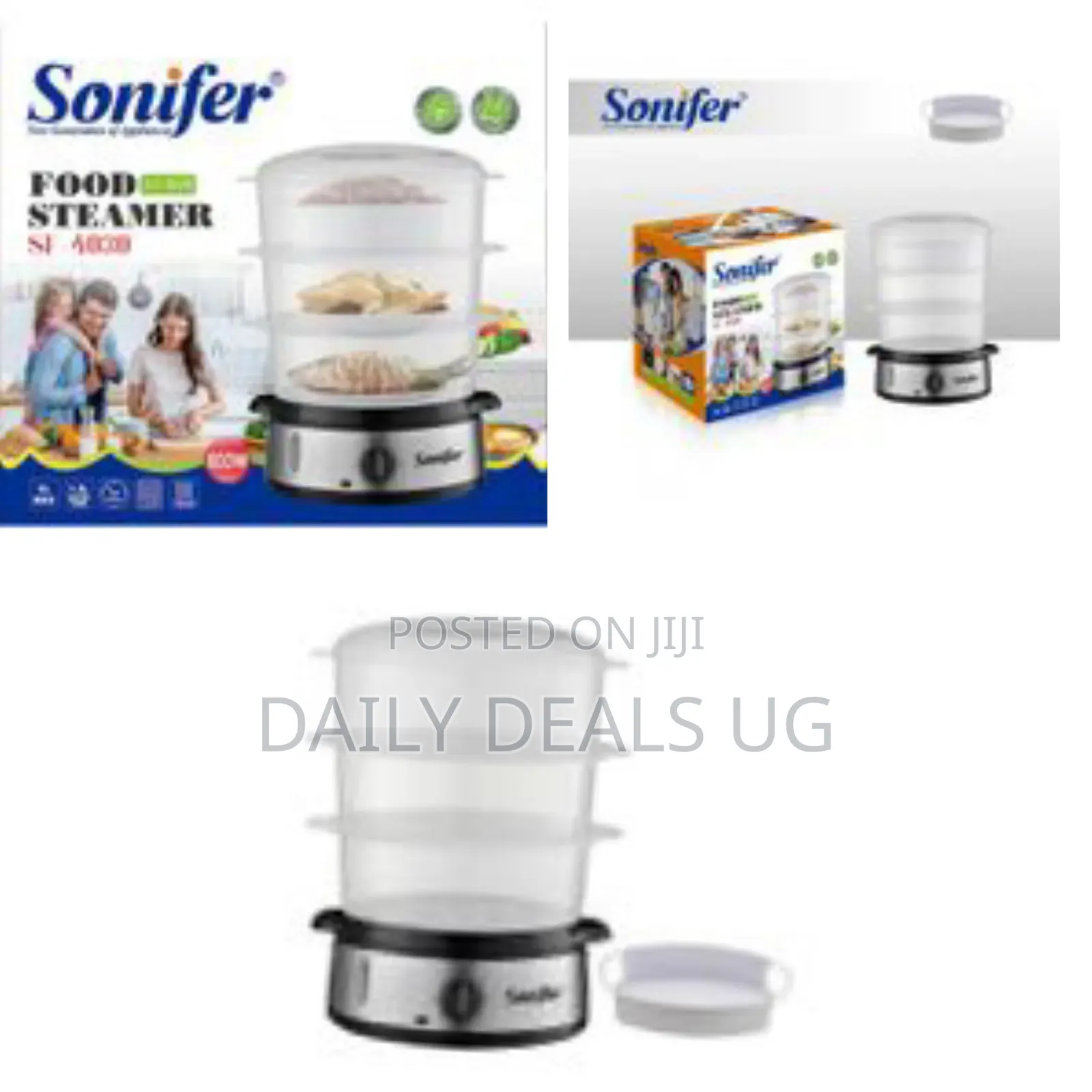 Sonifer Electric Food Steamer for Cooking, 3 Tiers Vegetable