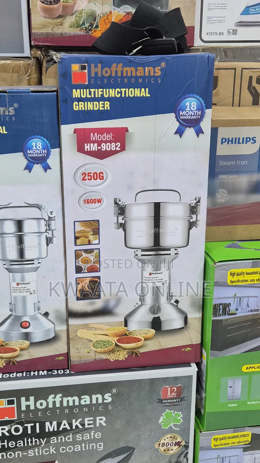 500g Hoffman 2500w Electric High-Speed Multifunctional Grinder Hm-9085