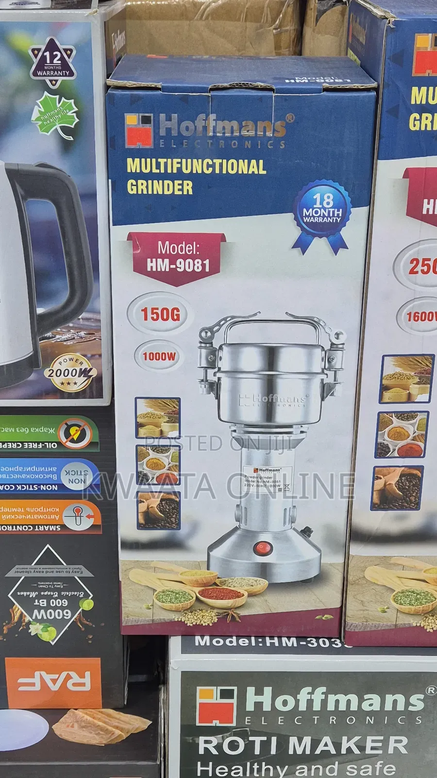 500g Hoffman 2500w Electric High-Speed Multifunctional Grinder Hm-9085