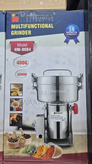 500g Hoffman 2500w Electric High-Speed Multifunctional Grinder Hm-9085