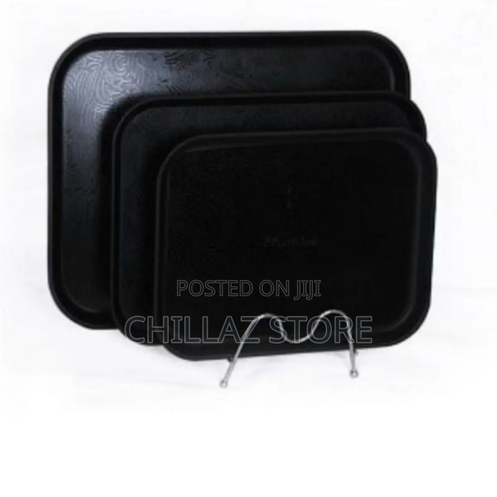 3 PCS Non Slide Rubber Serving Tray.