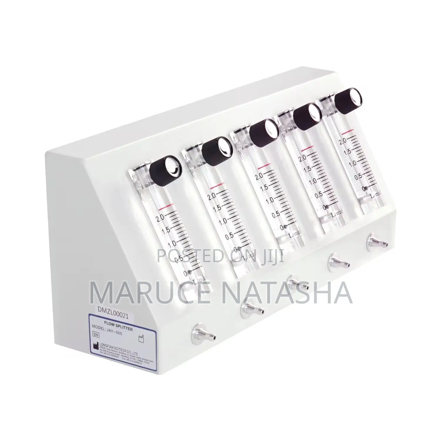 Five Way Flow Splitter for Medical Oxygen Concetrator