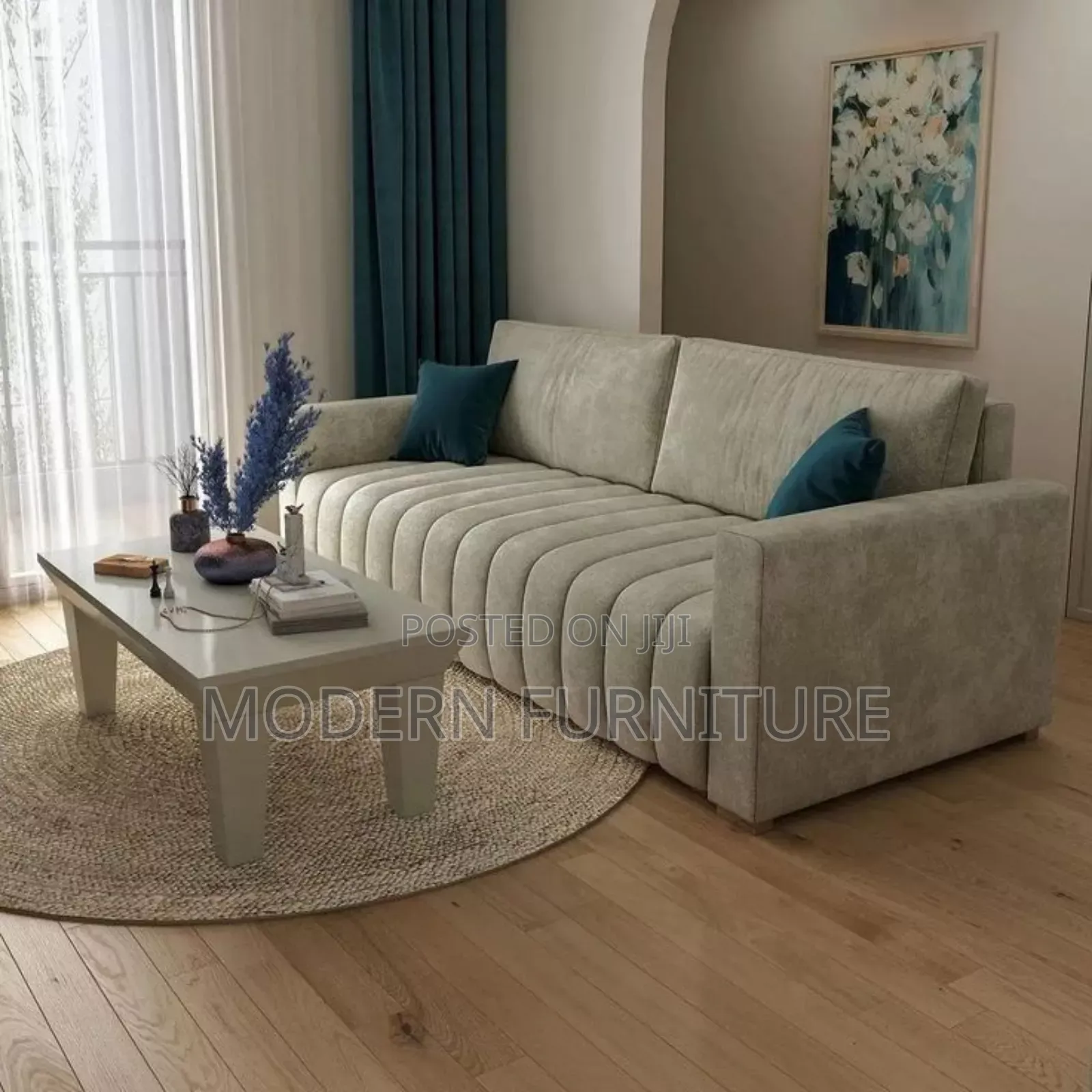 Simple 3 Seater Sofa