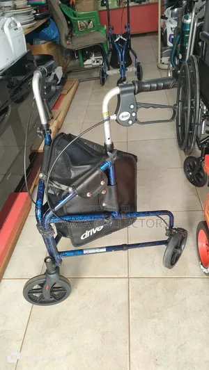 Drive Medical 3-Wheel Rollator Walker, for Mobility Assistance.