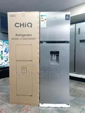 Chiq 330litres Double Door Frost Free Fridge With Water Dispenser