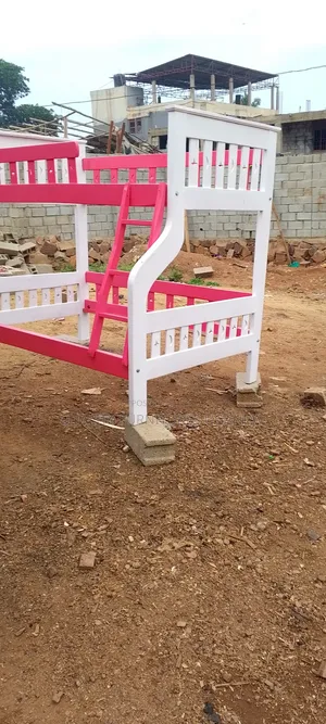 White and Pink Wooden Decker