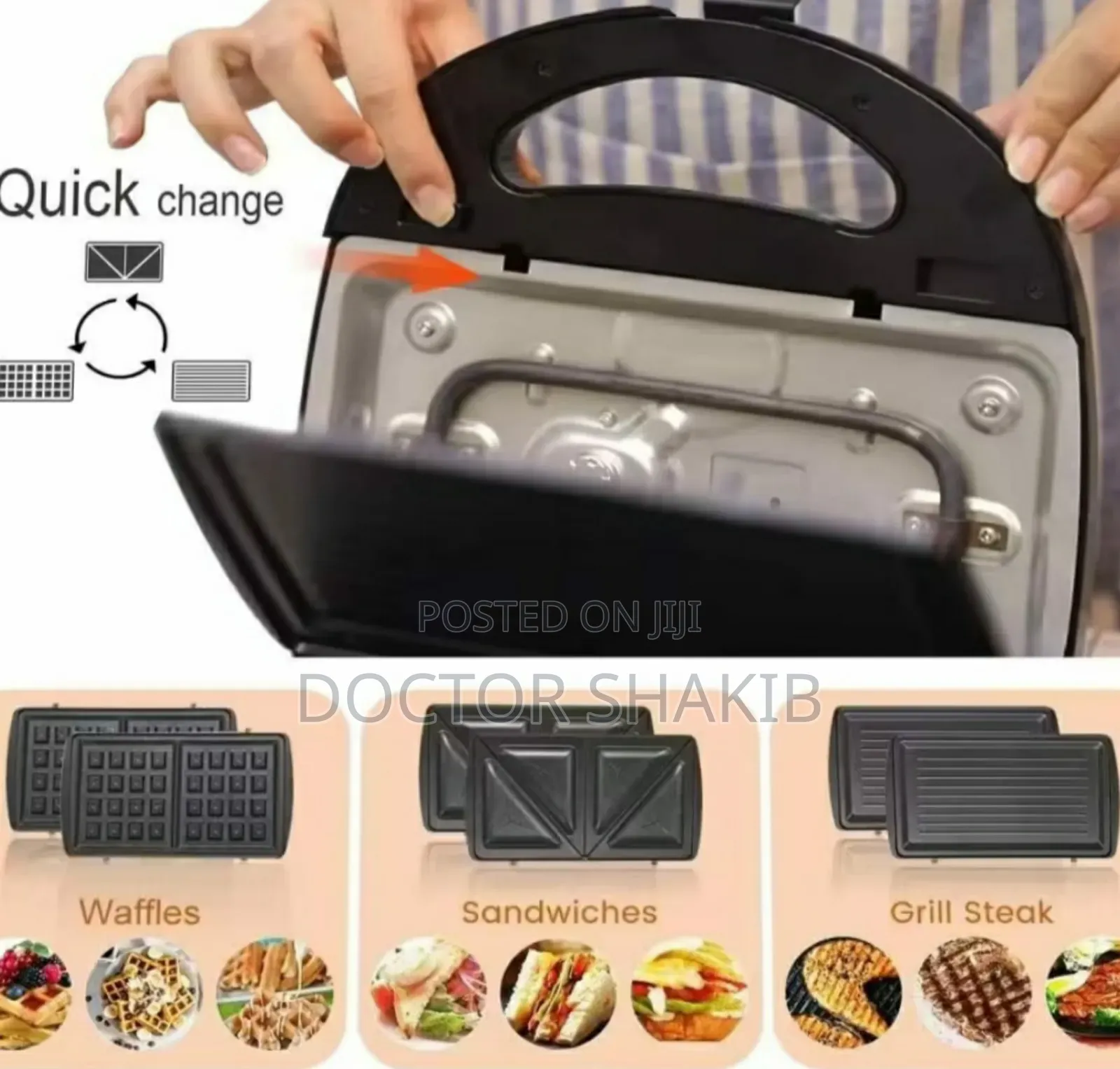 High Performance Sonifer Sf-6050 3-in-1 Sandwich Maker.