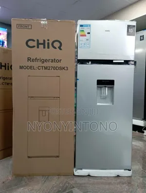 Chiq 270litres Double Door Frost Free Fridge With Water Dispenser