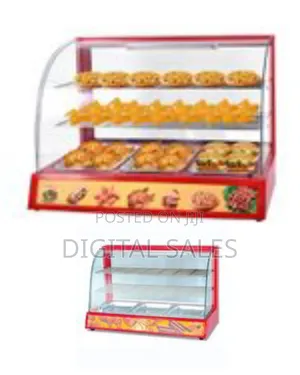32 Kg , 38 X 18 X 24 Inch Big Commercial Electric Curved Glass Hot