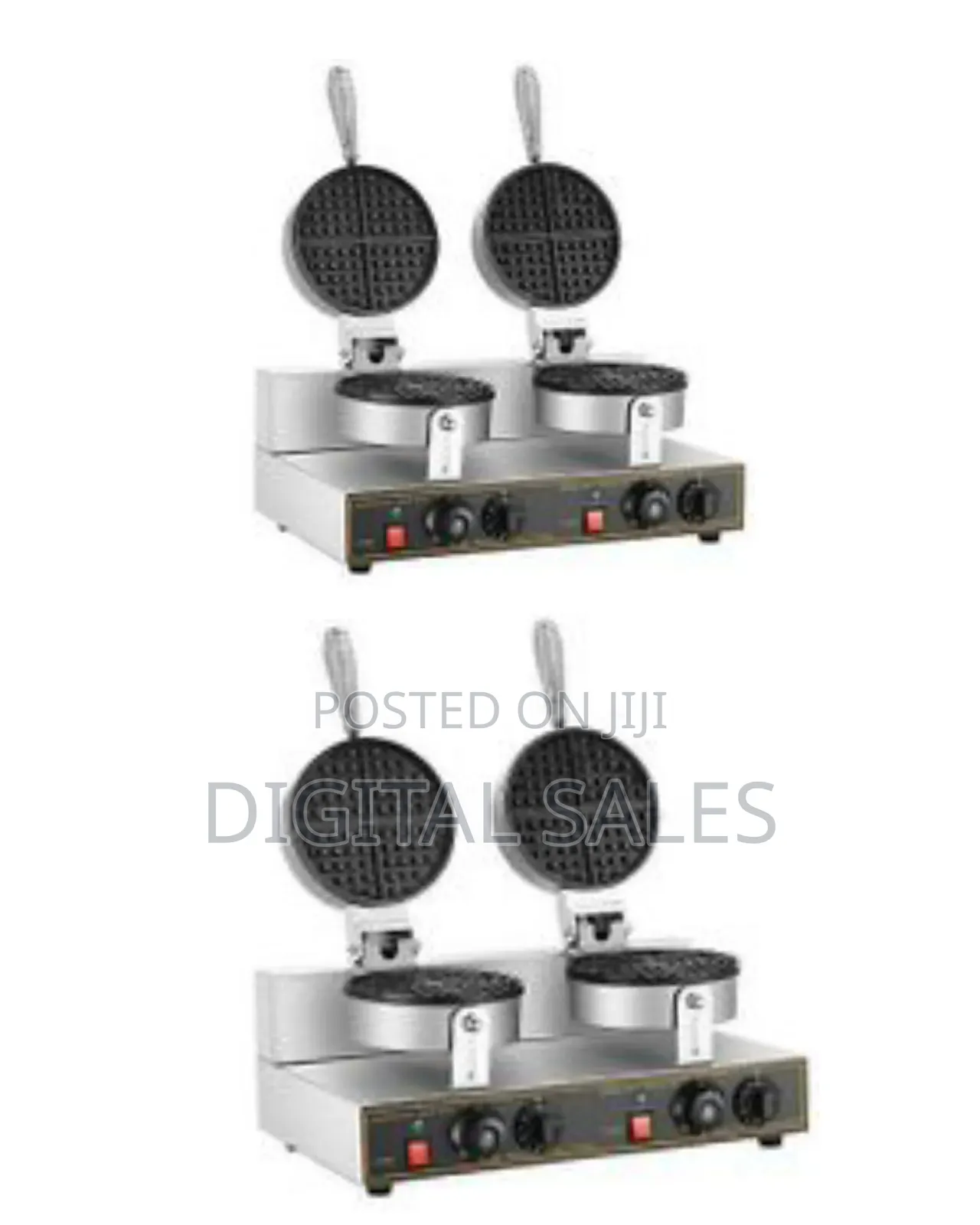 Commercial Waffle Maker, Double Head Waffle Maker Machine 110v 2400w