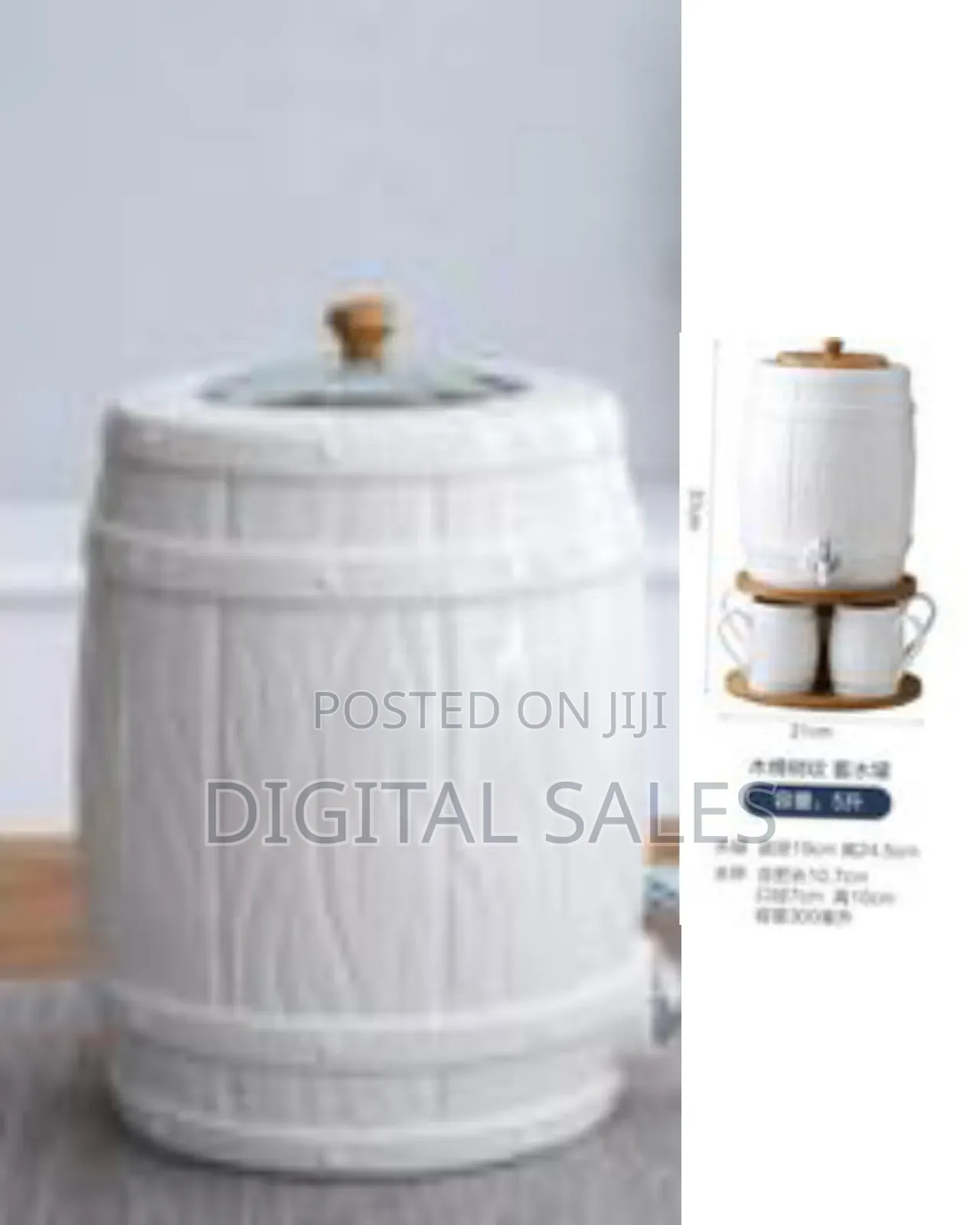 Ceramic Hot and Cold Kettle Set With Faucet Large-Capacity Water