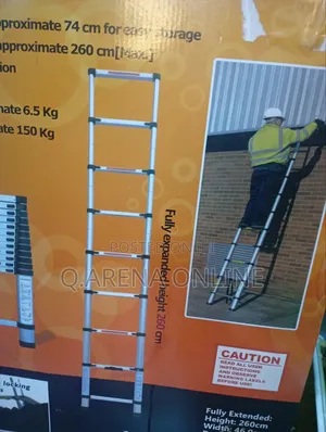 2.6m 9 Steps Telescopic Ladder