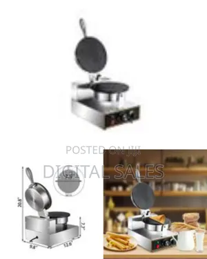 Commercial Waffle Ice Cream Cone Maker 1000w Nonstick Coating Surface