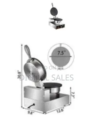 Commercial Waffle Ice Cream Cone Maker 1000w Nonstick Coating Surface