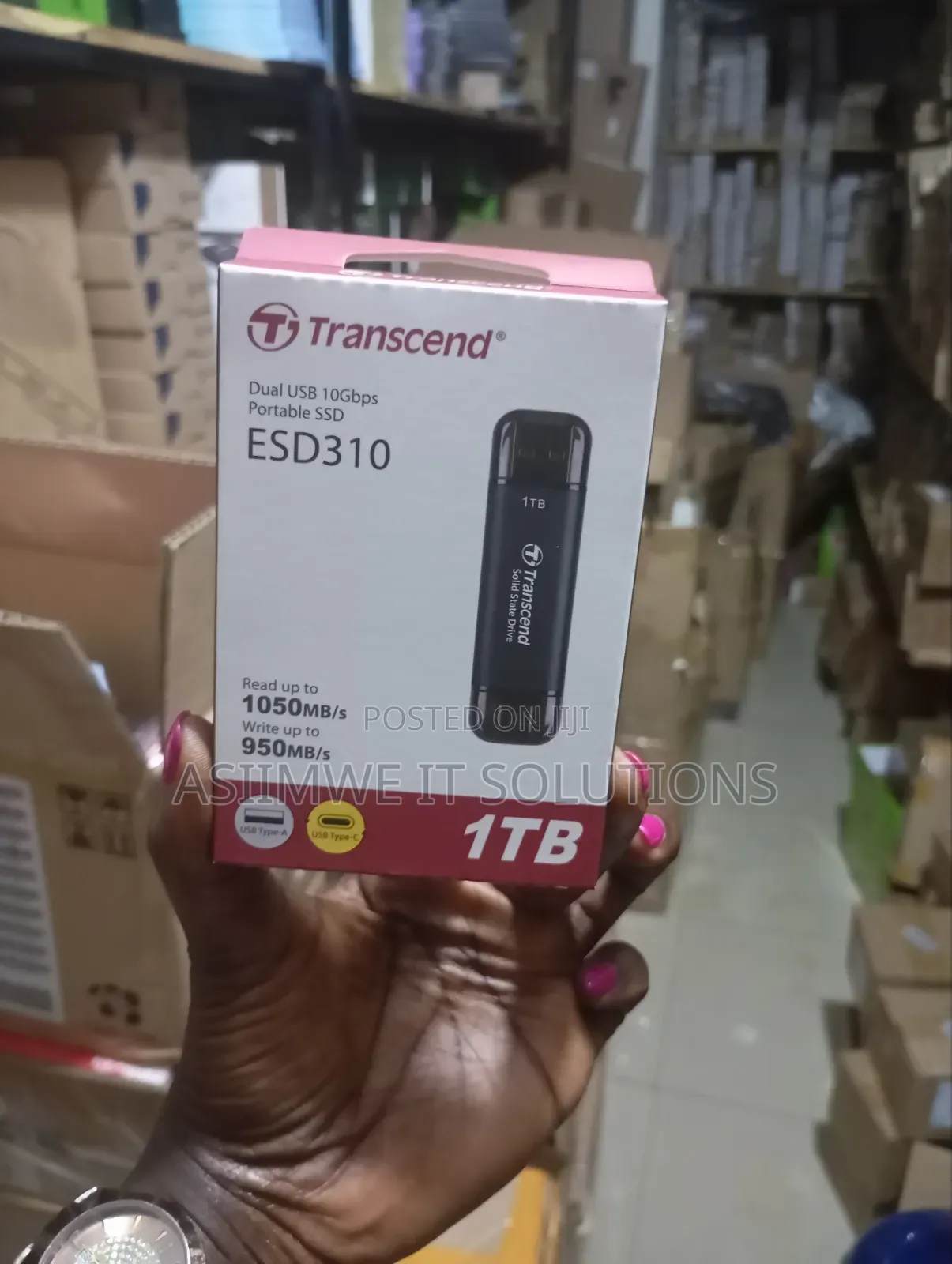1tb Dual Usb Portable SSD 10gbps