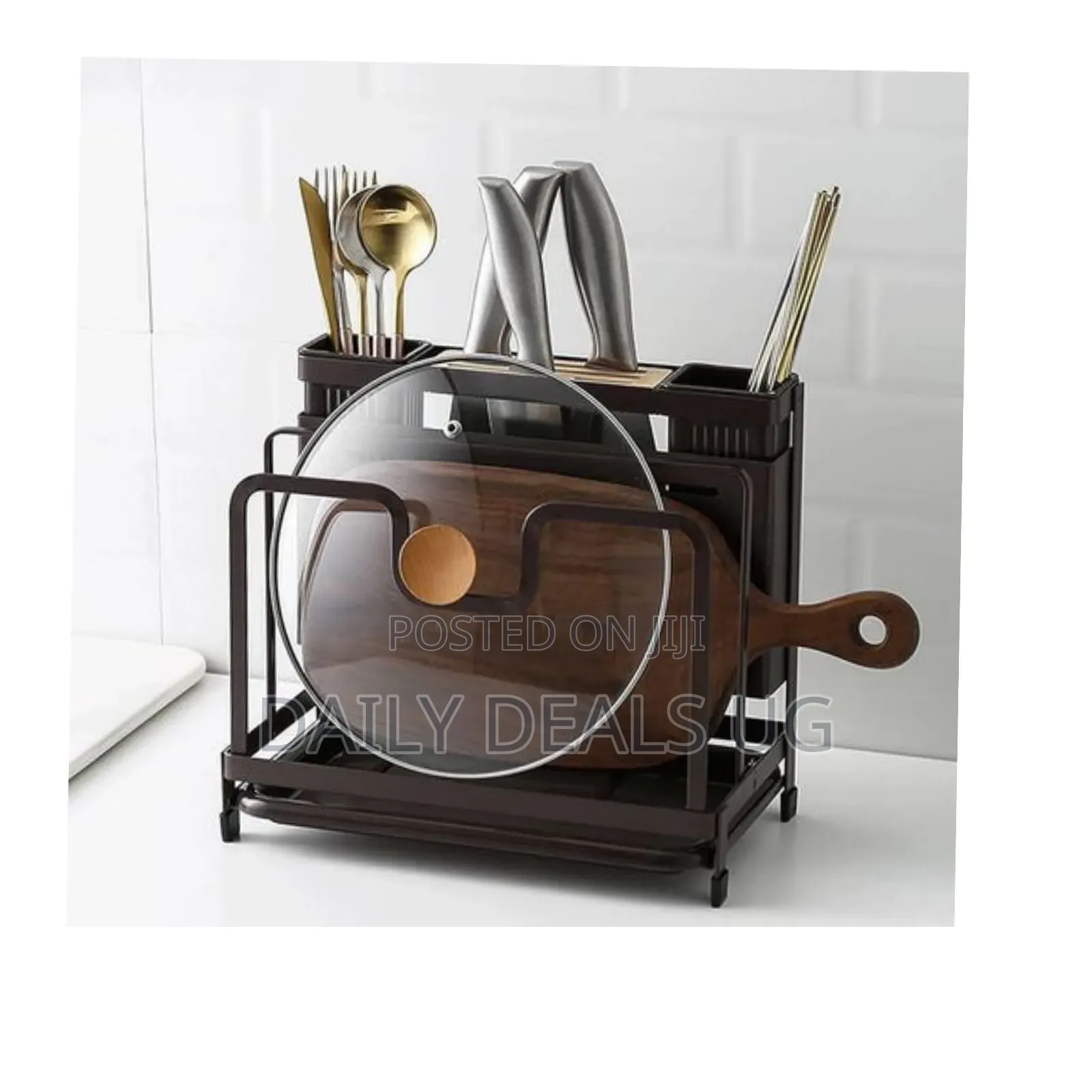 Kitchen Desktop Storage Rack Knife Block Cutting Board Chopper Holder