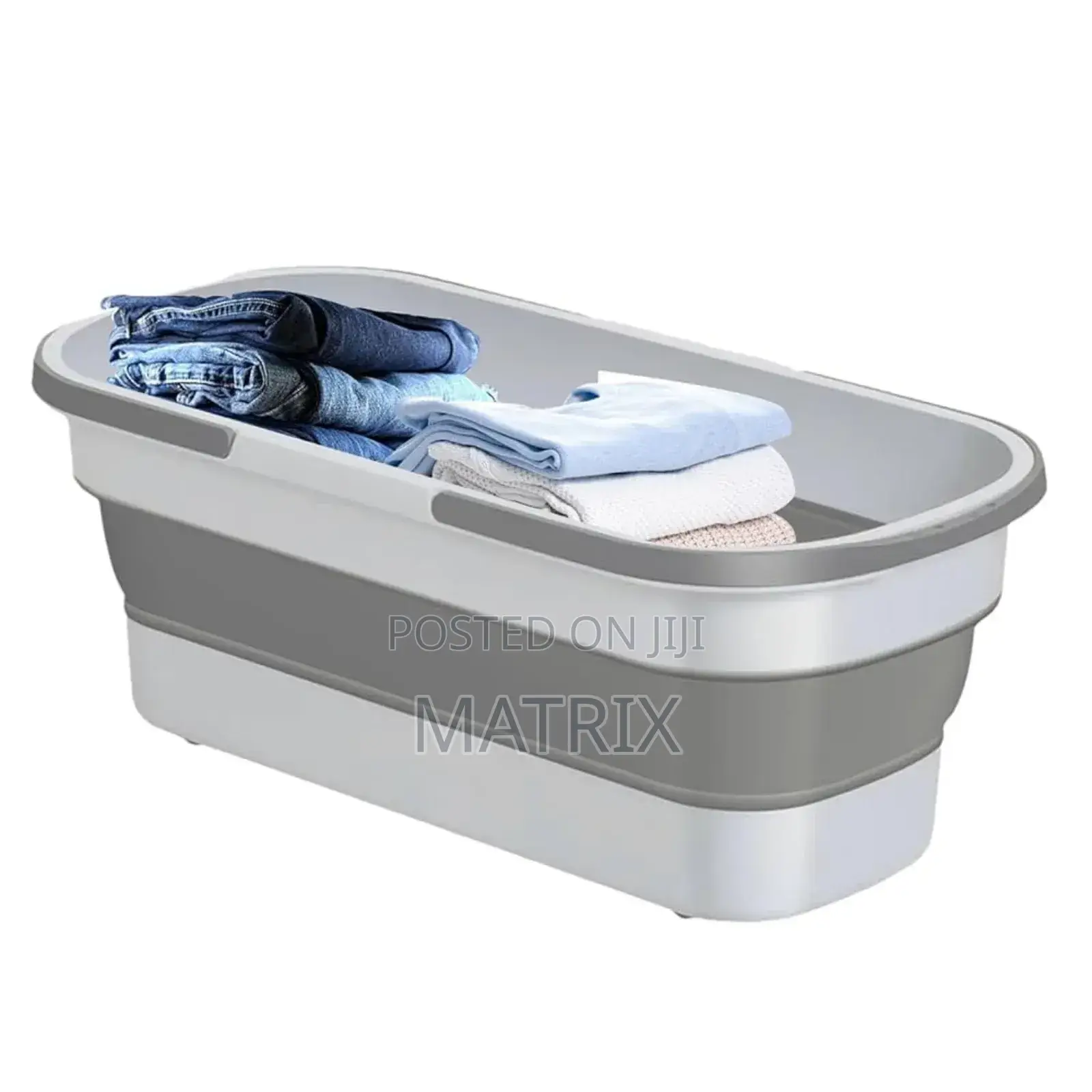 Foldable Mop Bucket Collapsible Portable Wash Basin Large Flat Mop