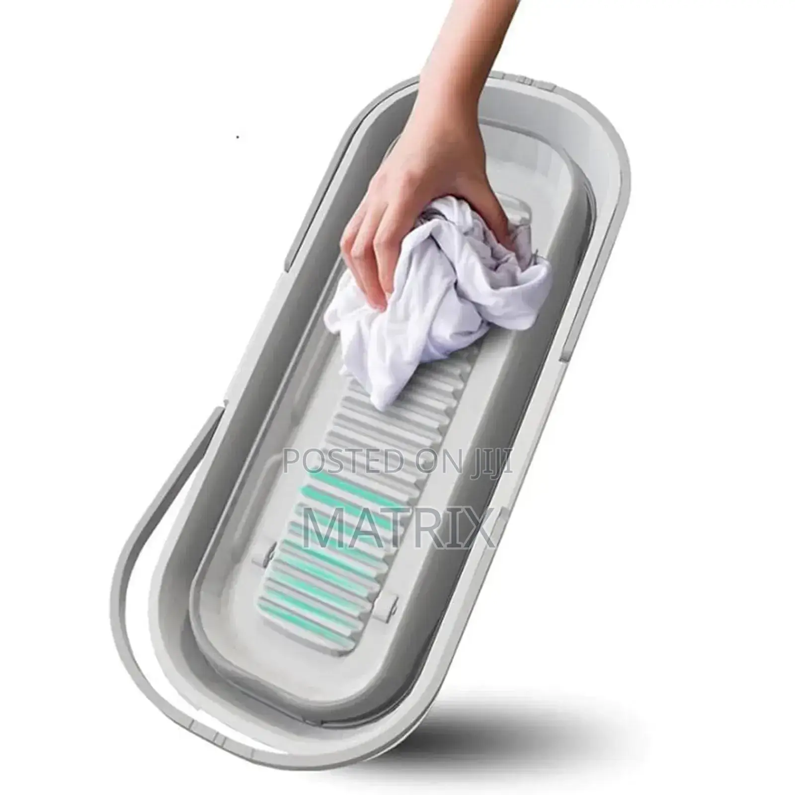 Foldable Mop Bucket Collapsible Portable Wash Basin Large Flat Mop