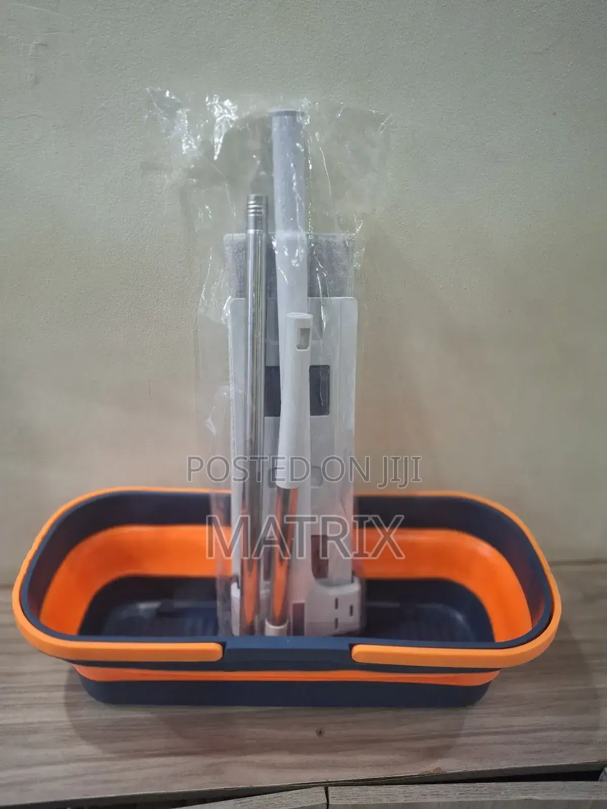 Foldable Mop Bucket Collapsible Portable Wash Basin Large Flat Mop