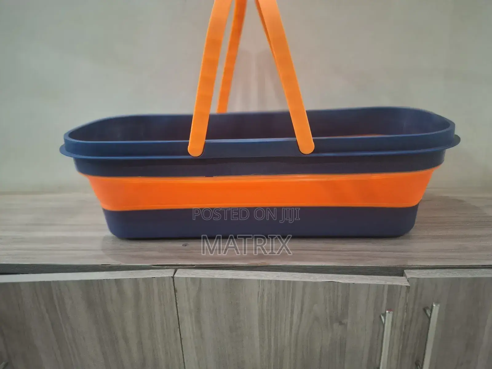 Foldable Mop Bucket Collapsible Portable Wash Basin Large Flat Mop