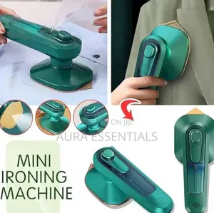 2 In 1 Wet & Dry Ironing Machine, Titanium Plate, Dark Green