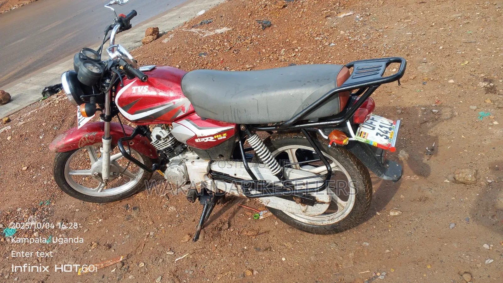 TVS HLX 125 2022 Red