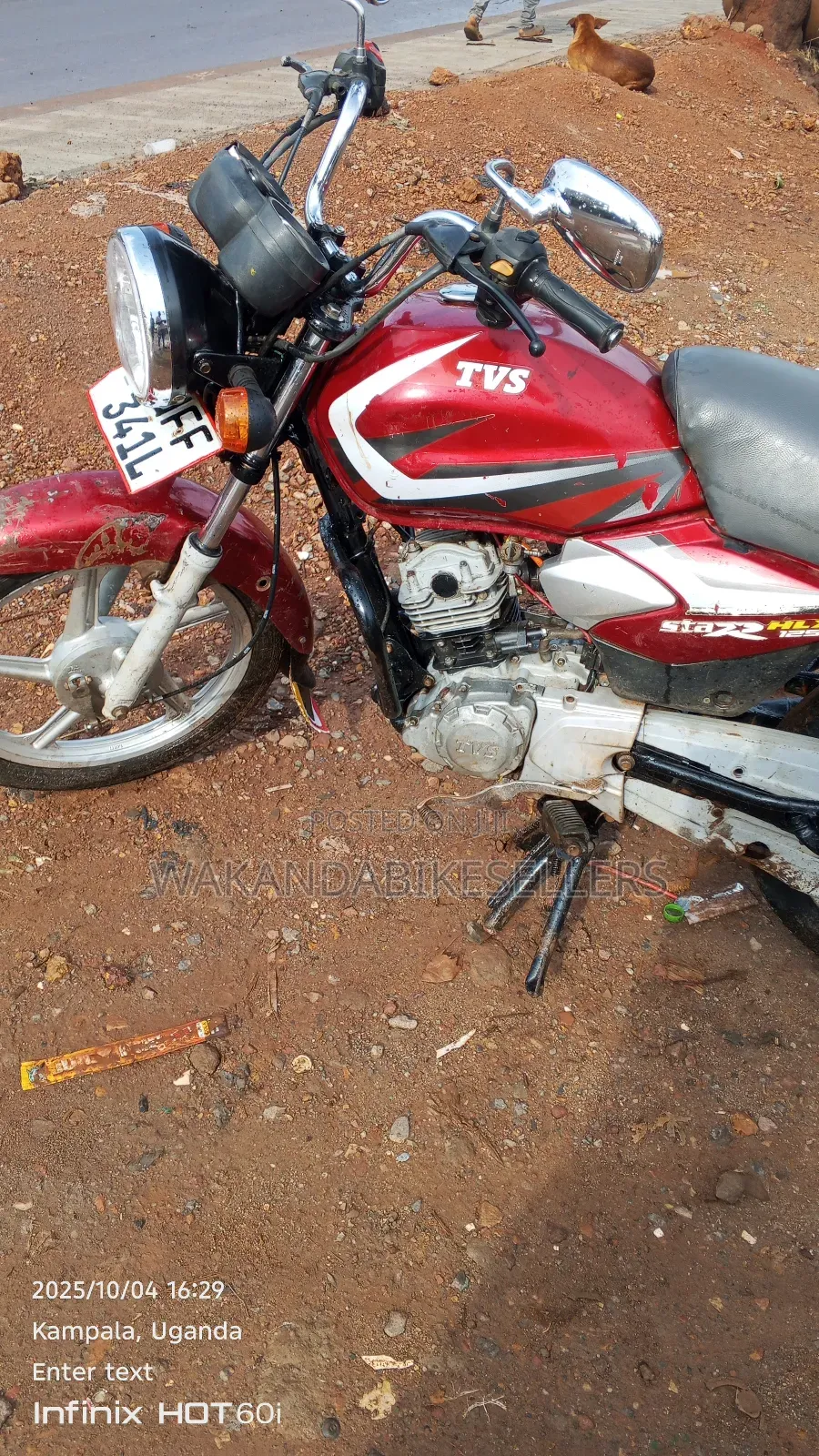 TVS HLX 125 2022 Red