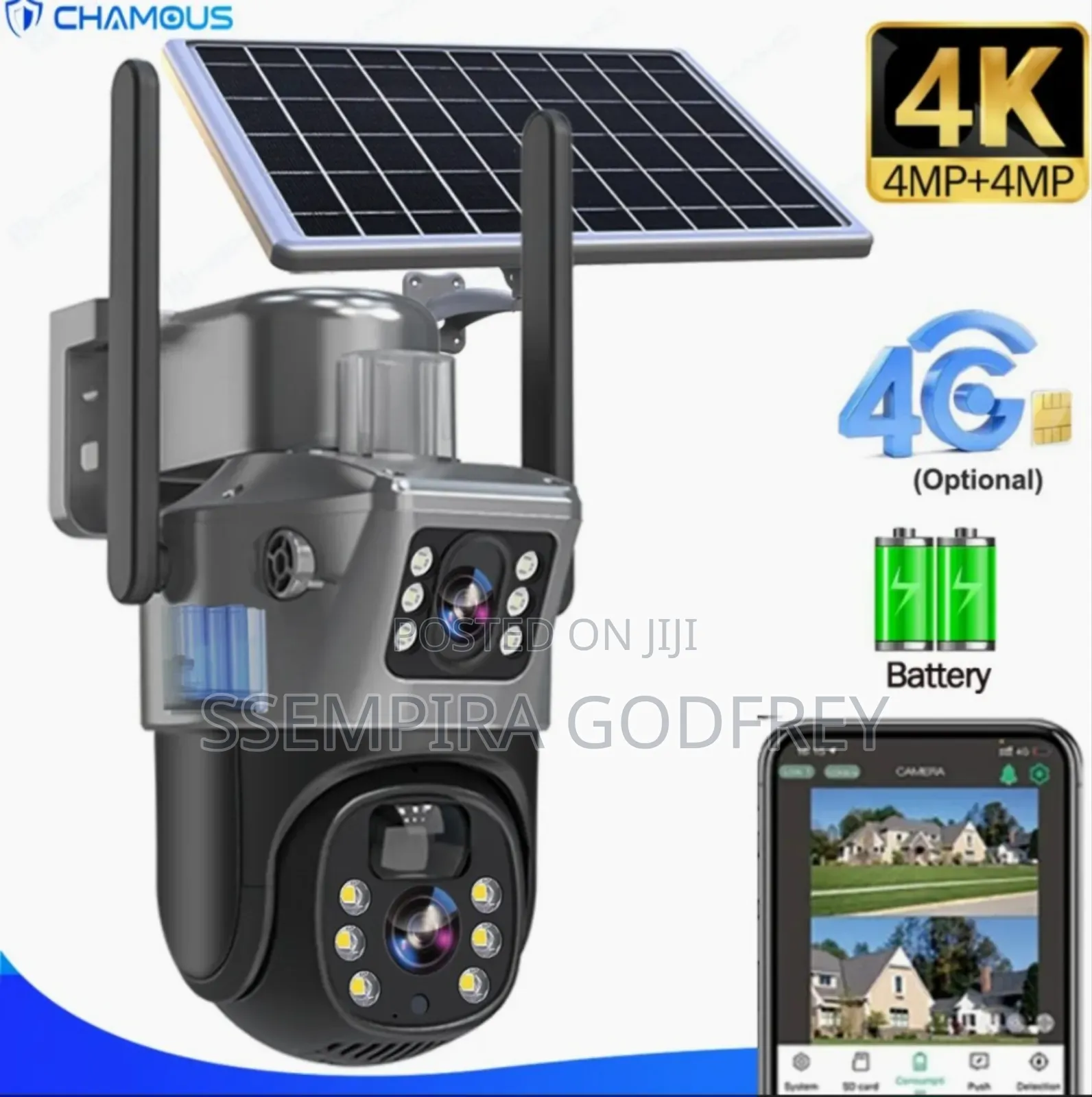 Solar Camera V380 Pro