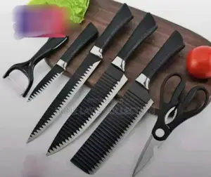 6-Piece Kitchen Knife Set With a Non-Stick Coating.