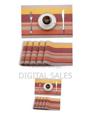 6 PCS of Table Mats - Orange