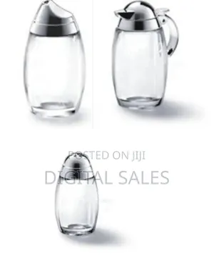 Acrylic Saltpepper Shaker Oil Vinegar Honey Condiment Bottle Cruet Set