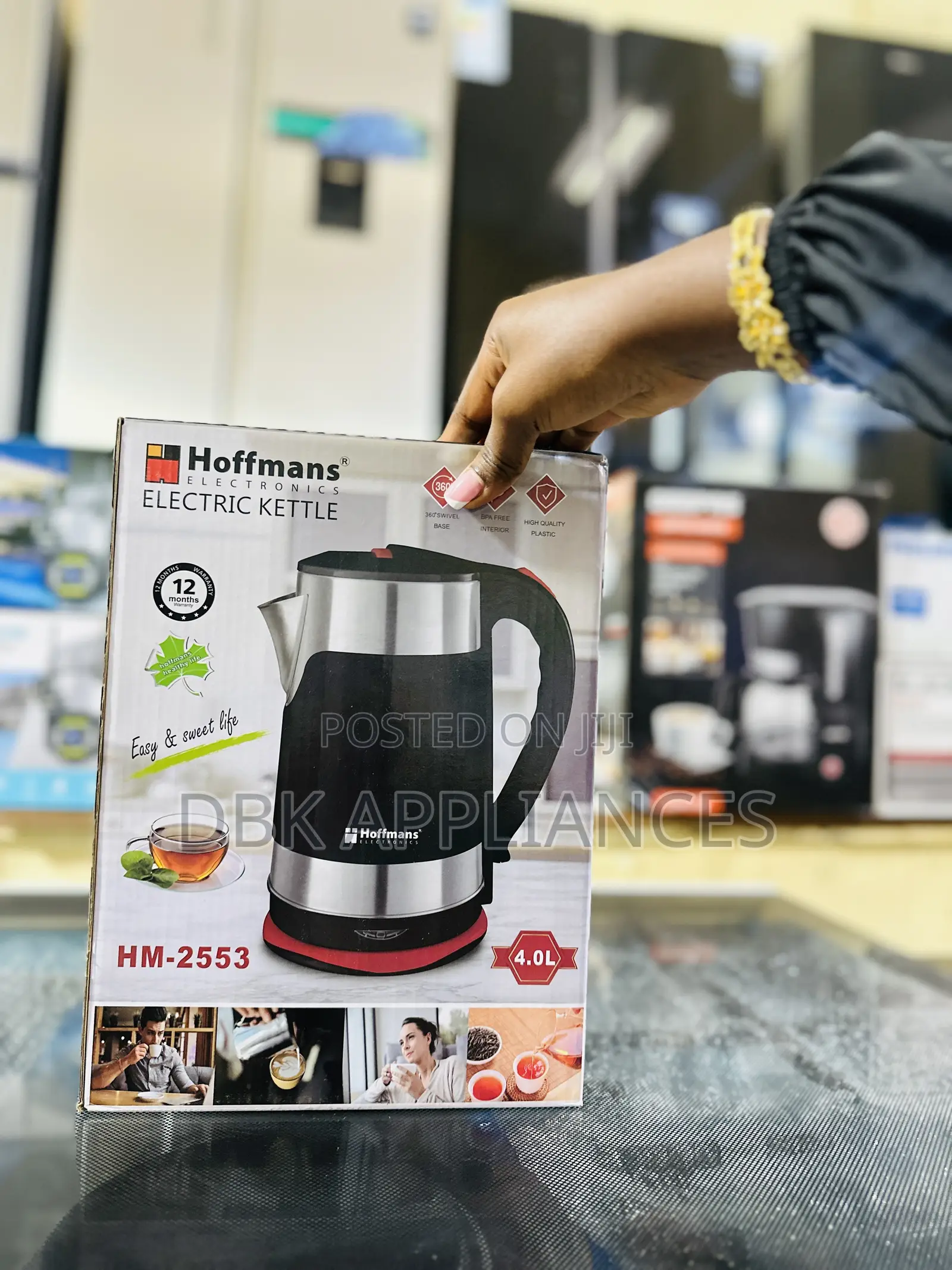 Electric Kettle With 12 Months Warranty