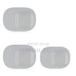 6 Pieces of Luminarc Square Plain Design Side Plates
