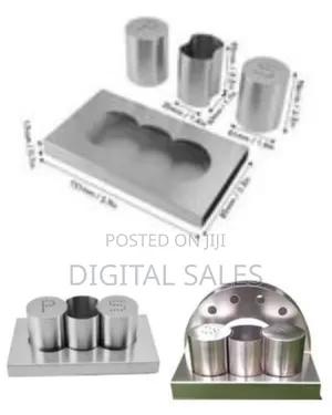 Stainless Table Set With Napkin Holder Toothpick Dispenser Pepper