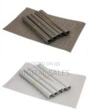Rectangular Vinyl Plastic Placemats Set of 6 Washable Heat Resist0