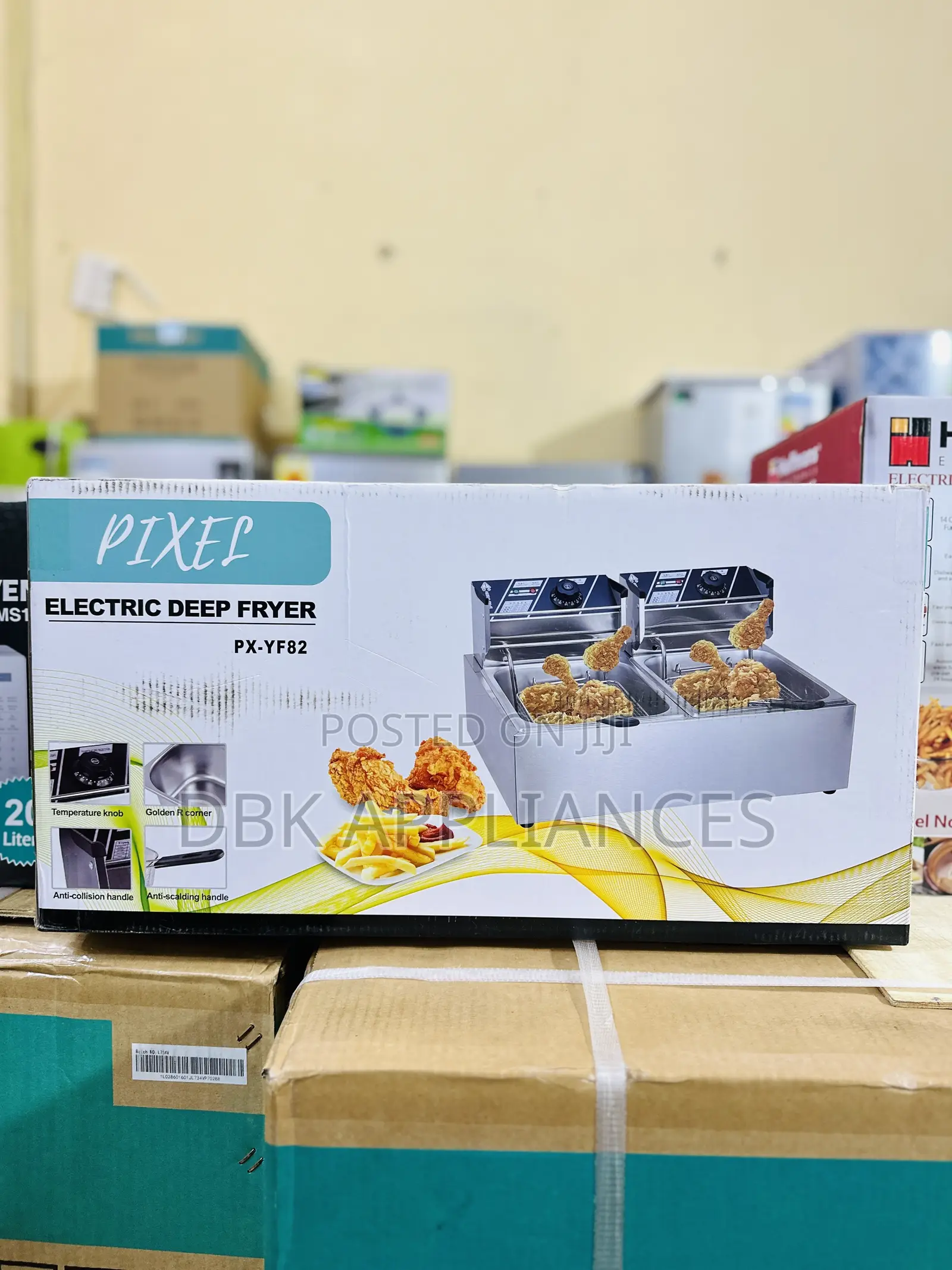 Electric Double Deep Fryer Pixel