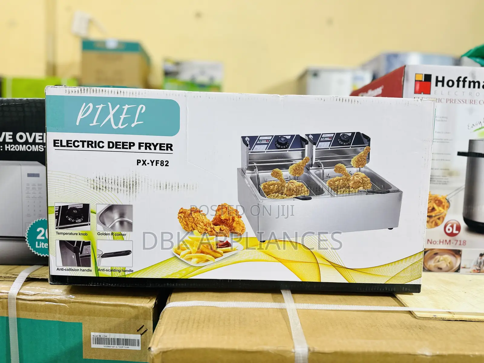 Electric Double Deep Fryer Pixel