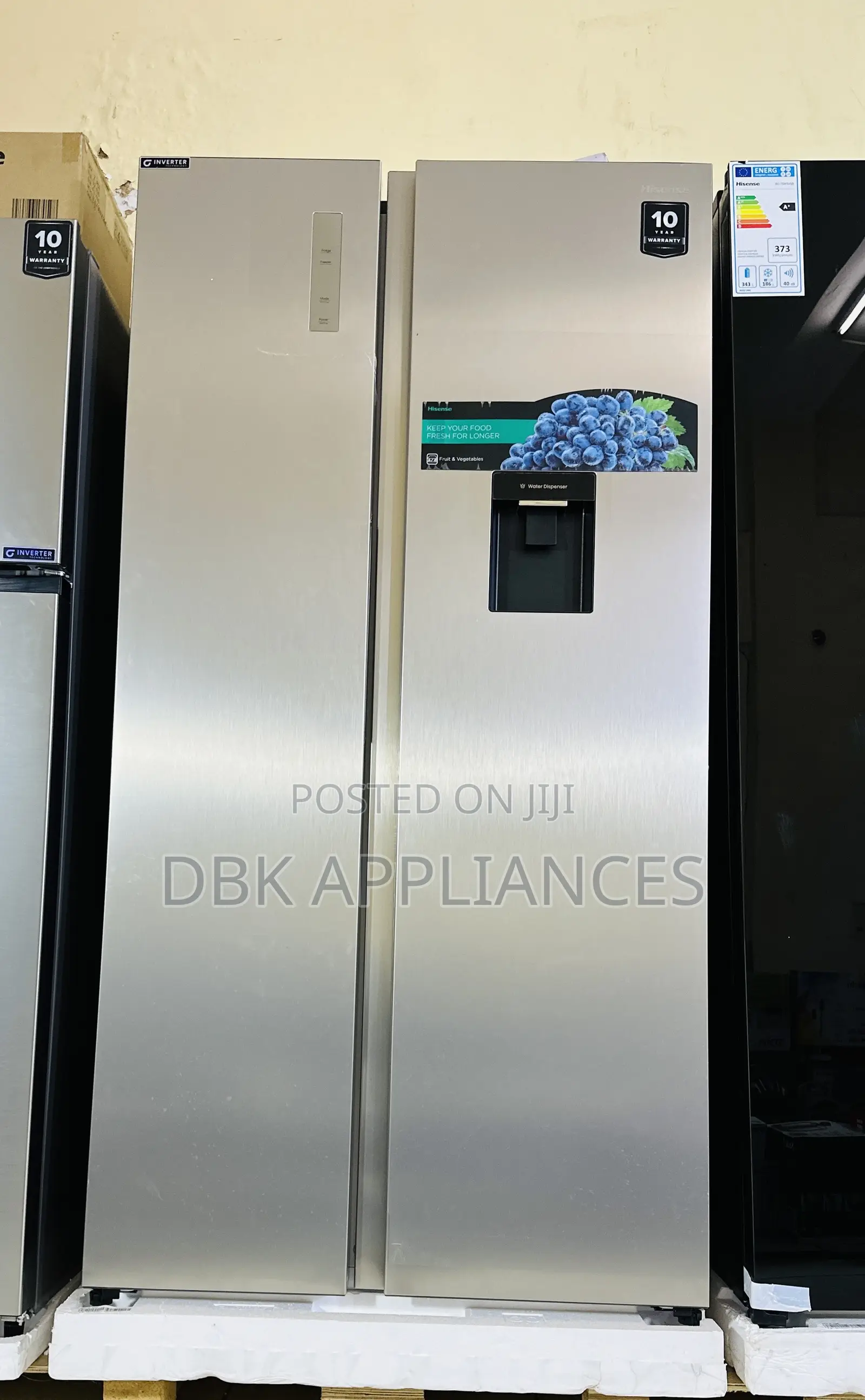 Hisense 750 Litres Side by Side Refrigerator 10yr Warranty