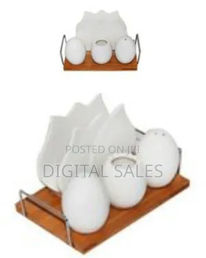 Pepper, Salt Shaker, Napkin, Toothpick Holder Set