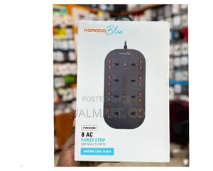 Porodo Blue 8 Ac Power Strip Universal Socket