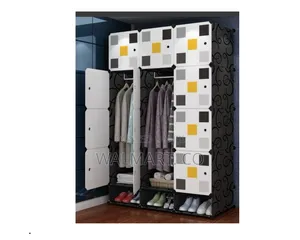 Three Column Plastic Wadrobe Closet